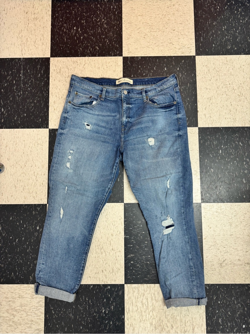 GAP Light Blue Distressed Boyfriend Jeans
